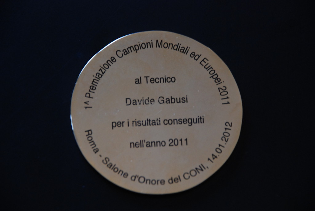 Davide Gabusi premiazione 2011